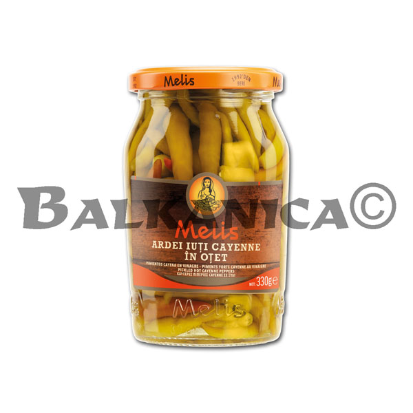 330 G PICKLED CAYENNE PEPPERS MELIS