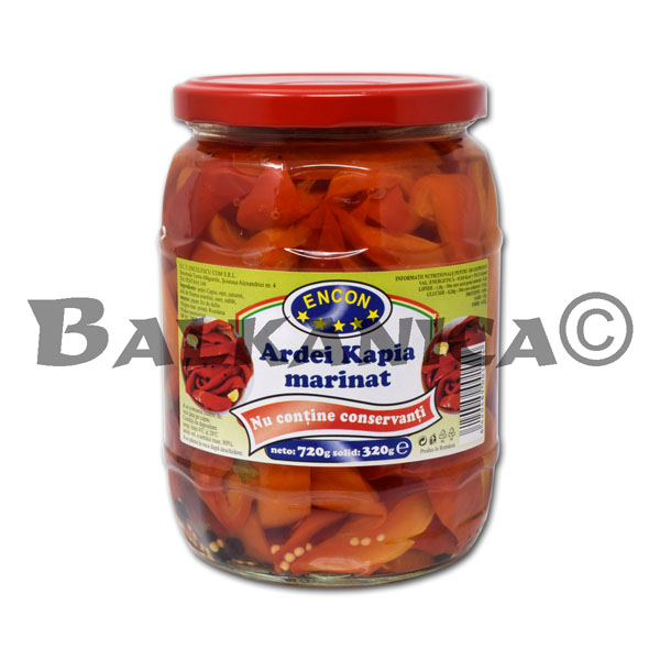 720 G RED PEPPERS MARINATED ENCON