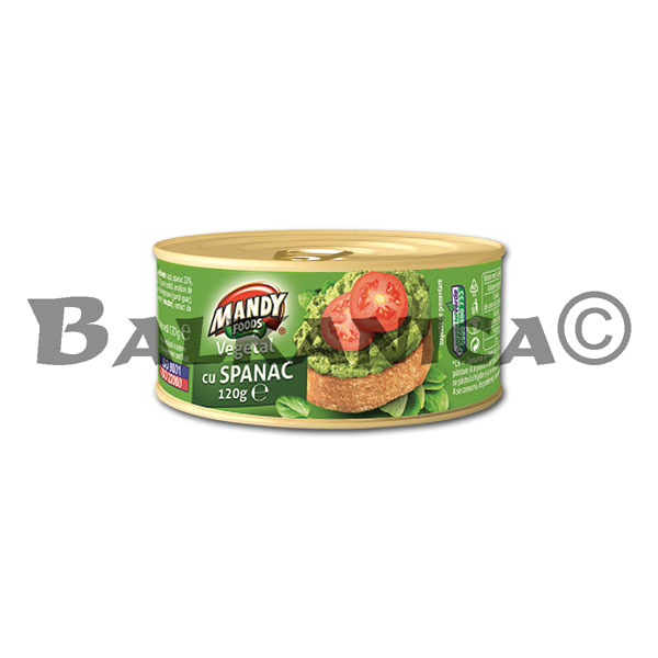 120 G PATE VEGETABLE SPINACH MANDY