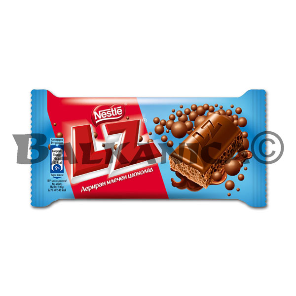 36 G CHOCOLATE WITH MILK AERATED LZ NESTLE