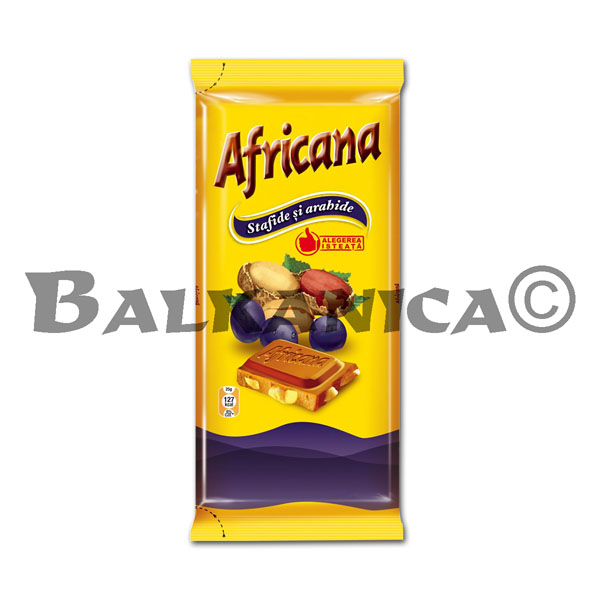 90 G CHOCOLATE PEANUTS AND RAISINS AFRICANA