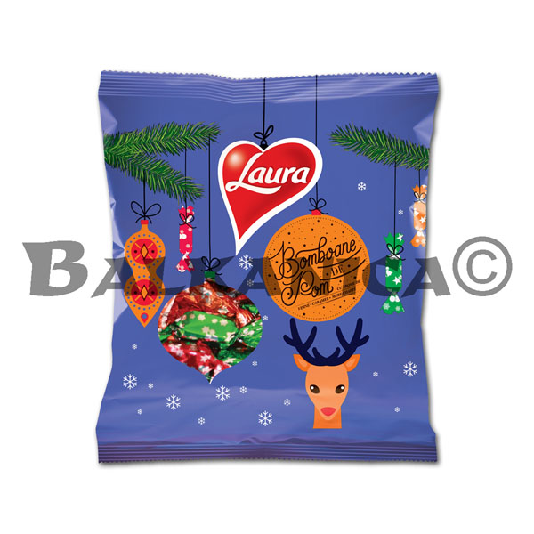 184 G CANDIES FOR CHRISTMAS TREE SOUR CHERRY CARAMEL AND BAKED APPLE TASTE LAURA