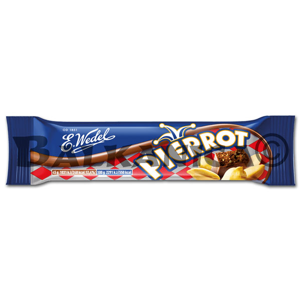 40 G CHOCOLATE BAR CHOCOLATE WITH PEANUTS PIERROT WEDEL