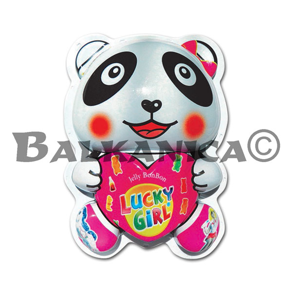 60 G PANDA WITH TOY AND JELLY BON LUCKY GIRL
