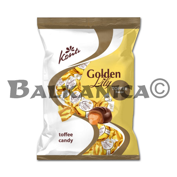 1 KG CANDIES CHOCOLATE WITH TOFFEE GOLDEN LILY KONTI