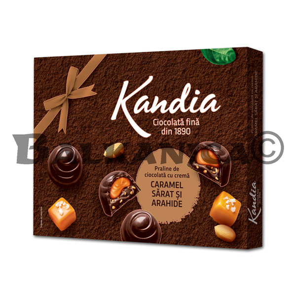104 G PRALINE CHOCOLATE WITH CARAMEL CREAM SALTED AND PEANUTS KANDIA