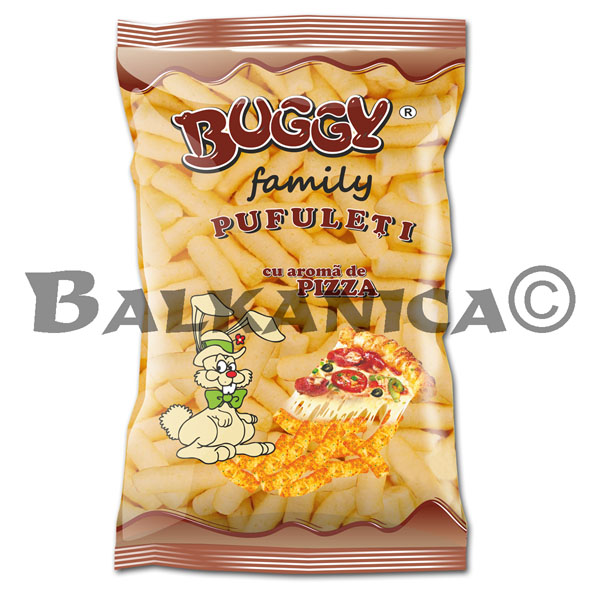150 G CORN PUFFS PIZZA TASTE FAMILY BUGGY