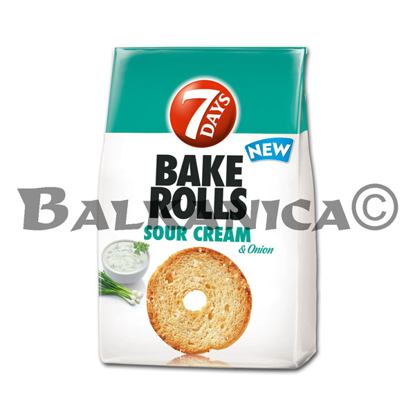 80 G BAKE ROLLS SOUR CREAM AND ONION 7 DAYS