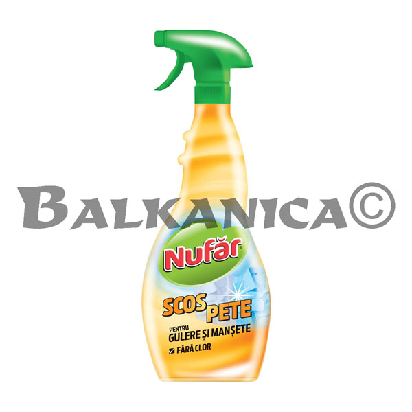 500 ML CLEANING SOLUTION FOR STAINS ON NECK AND CUFFS NUFAR