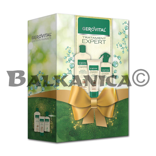 BOX GIFT (REGENERATING SHAMPOO WITH KERATIN+REGENERATING MASK) GEROVITAL