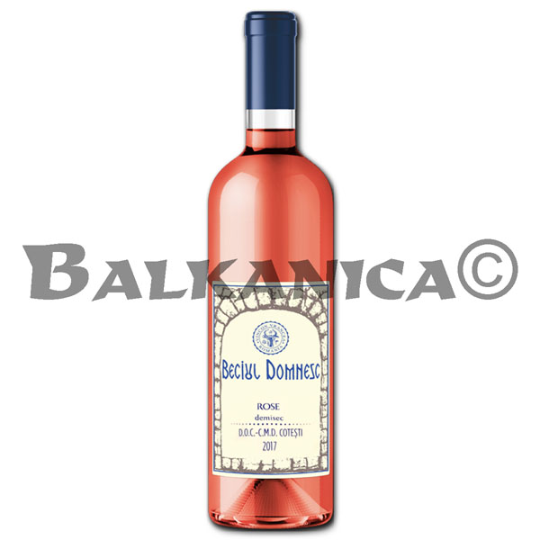 0.75 L WINE ROSE SEMIDRY HUSI BECIUL DOMNESC