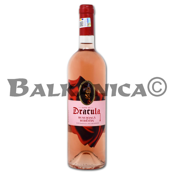 0.75 L WINE ROSE SEMISWEET BUSUIOACA DE BOHOTIN DRACULA