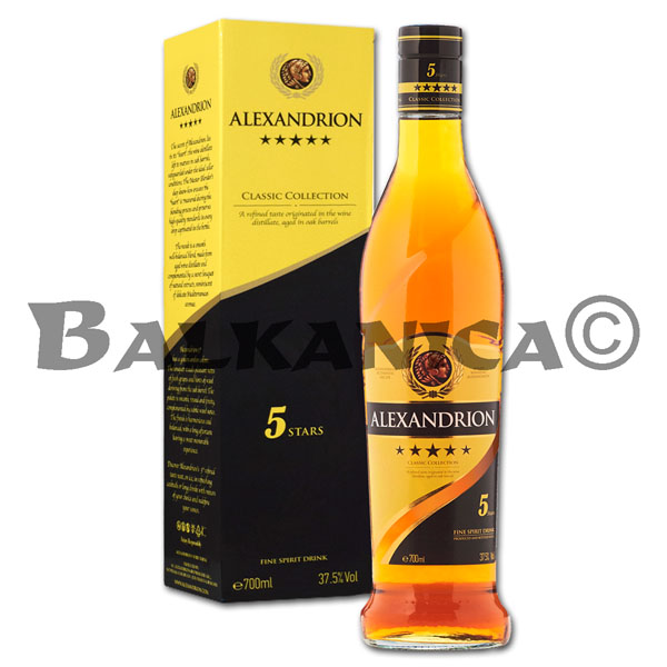 0.7 L SPIRIT DRINK (BOX) 5* ALEXANDRION 37.5%
