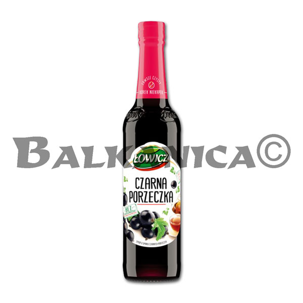 0.4 L SYRUP BLACKCURRANT LOWICZ
